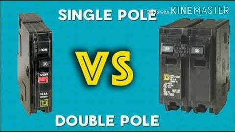 what is the difference between Single Pole and Double Pole Circuit Breaker (MCB) Interview question