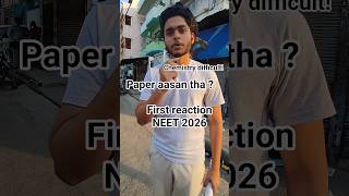 NEET 2026 FIRST REACTION 😳 | paper kaisa tha?! chaos, shock &amp; reality 💔Description: