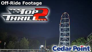 Top Thrill 2 Nighttime Off-Ride Footage, Cedar Point
