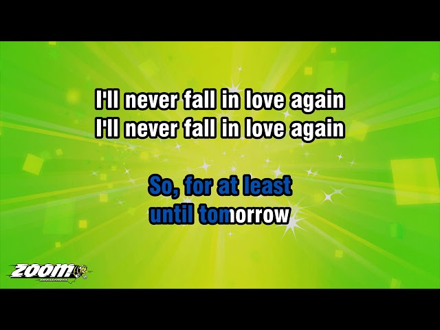 Bobbie Gentry - I'll Never Fall In Love Again - Karaoke Version from Zoom Karaoke class=