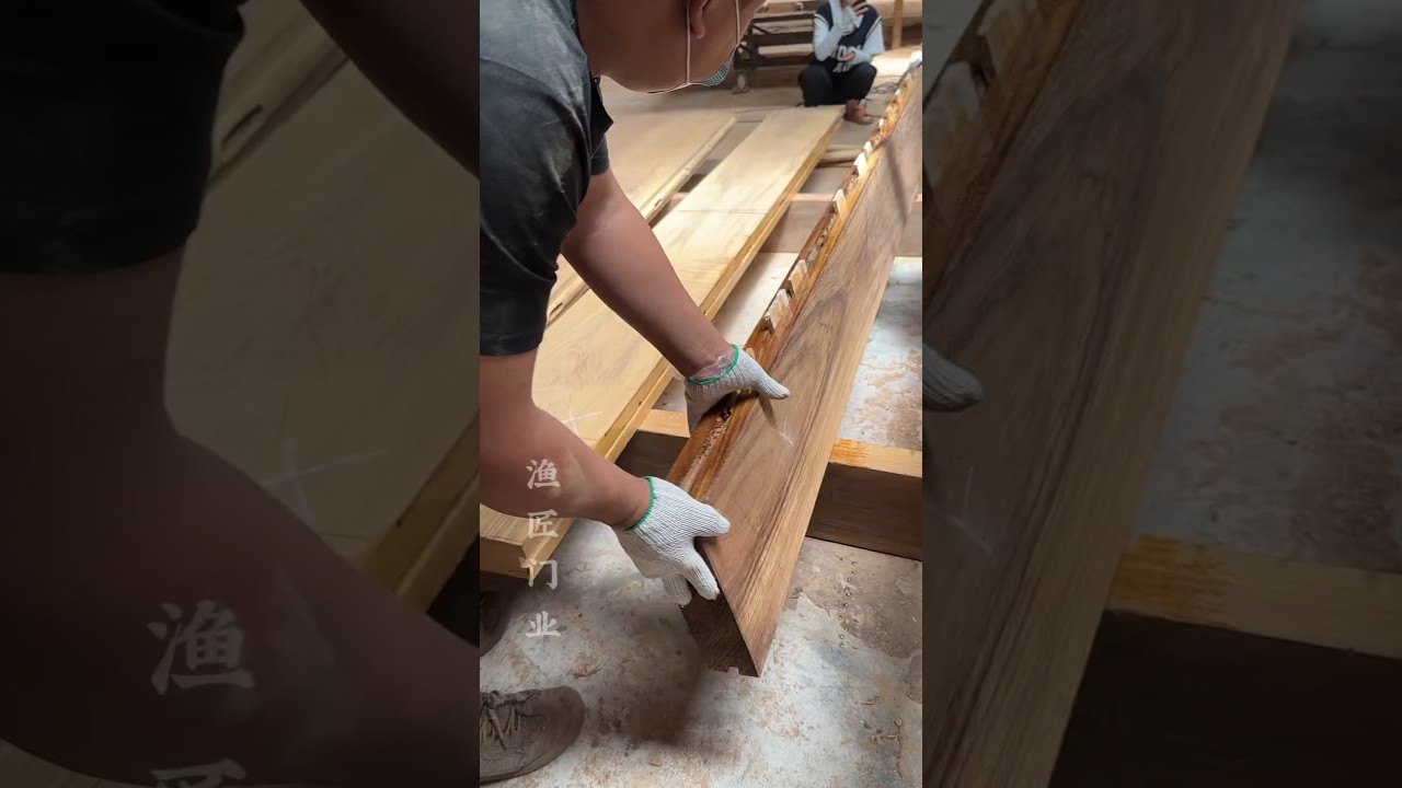 Traditional Mortise and Tenon Door Panel Splicing Craftsmanship 