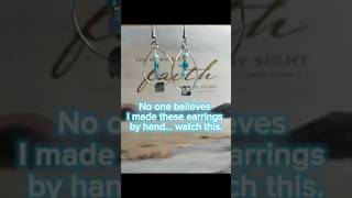 How to Make Wire Earrings with Beads | Beginner Friendly DIY Jewelry#diyearrings #diyearring