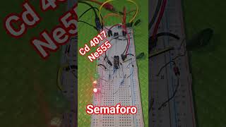 Semaforo con ne555 cd4017#maker #elettronica #arduinoproject #viralshort
