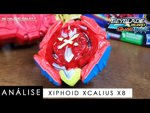 Beyblade Burst QuadStrike Lançador Potência e Velocidade - Xcalius