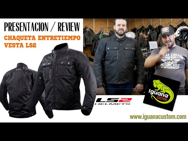 CHAQUETA MOTO LS2 BOND HOMBRE. NEGRO