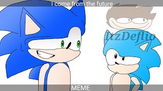 Classic Sonic meet Modern Sonic || I come from the FUTURE! (FlipaClip)animation