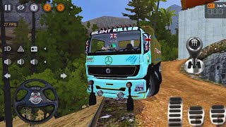 🚛12 Wheeler Tipper Truck Stones Transporter Offroad Driving | Bus Simulator Indonesia | Bussid🔥#65 screenshot 2