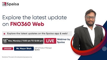 Explore the Latest FnO360 Updates! | Live Webinar with Mayur Shah (AVP - Product @5paisa)