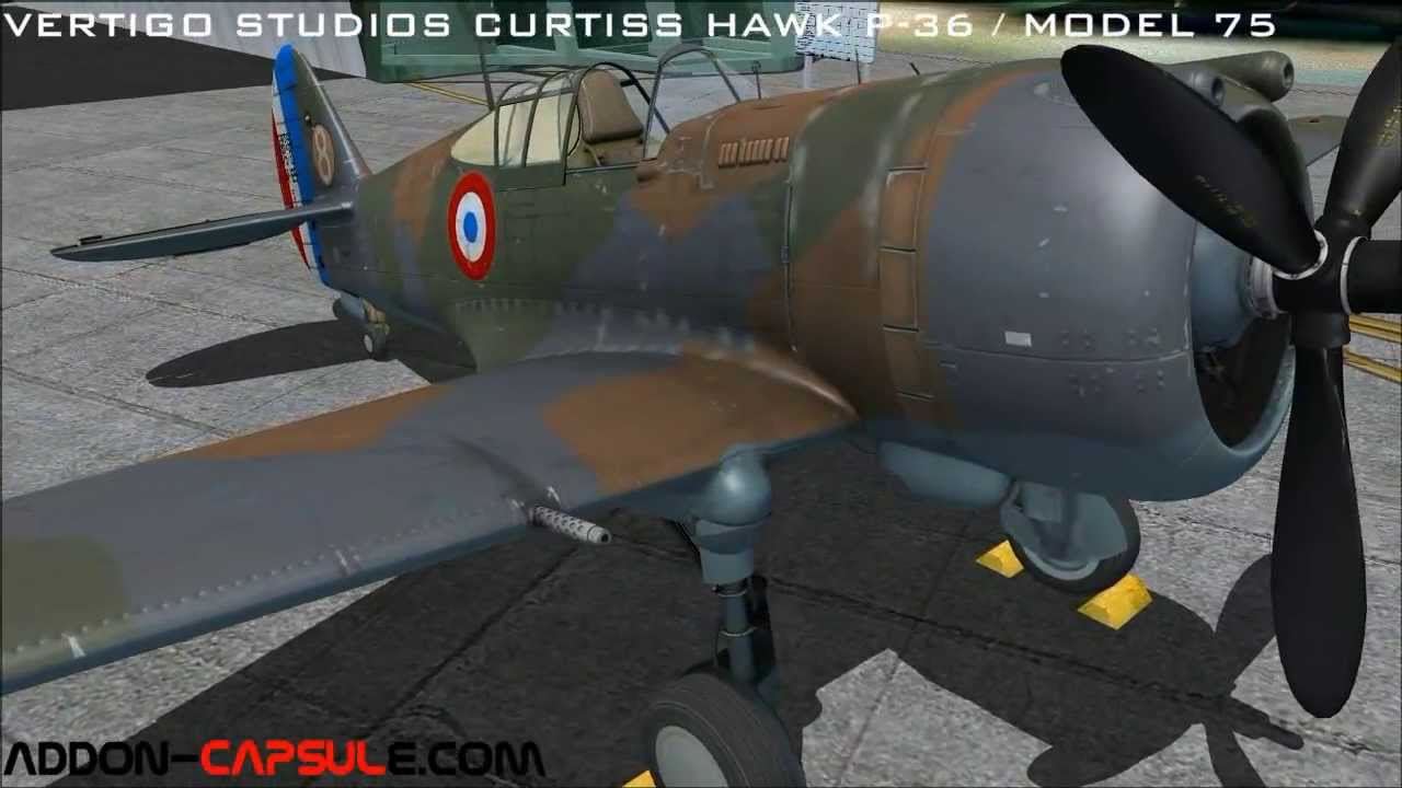 ADDON CAPSULE VSTUDIOS CURTISS P-36 / MODEL 75