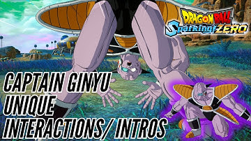 Captain Ginyu Unique Interactions/ Intros - Dragon Ball Sparking Zero