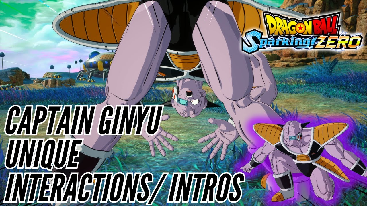 Captain Ginyu Unique Interactions/ Intros - Dragon Ball Sparking Zero ...