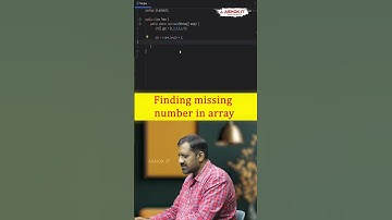 How do you find the missing number in an array using Java Stream API | Ashok IT #coding #java
