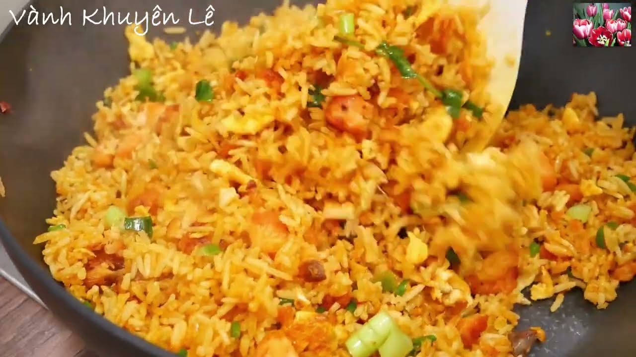 Cơm Chiên Cá Mặn ngon như Nhà Hàng Quán Ăn, Cách chiên Hạt Cơm giòn, Món người Hoa by Vanh Khuyen