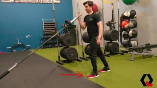 Split Stance Single Arm Landmine Press