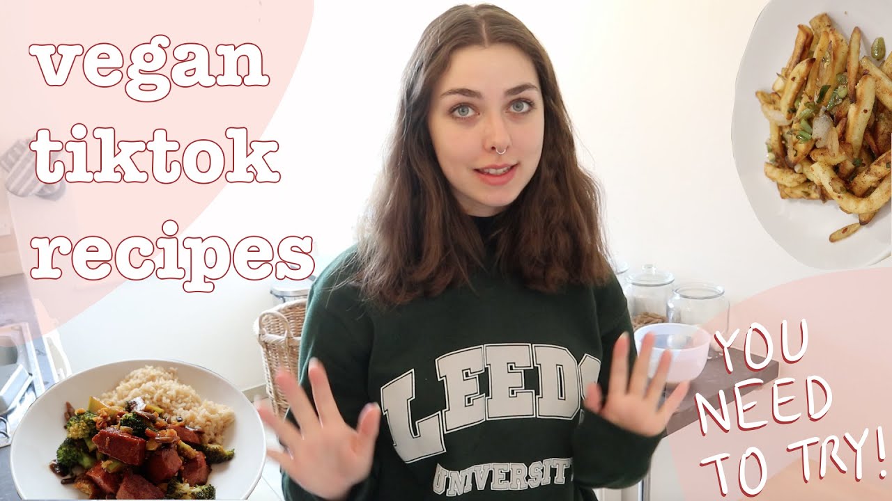 trying vegan TIKTOK RECIPES that you need to try! - YouTube
