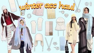 겨울코디 완쏭 하는🧶winter item ૈ *₊·*♡❄️⊹ | 머플러•모자•장갑•겨울 악세서리