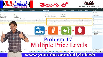 Multiple Price Level and Price List in Tally Prime under GST| Learn Tally Accounting-ByLokesh