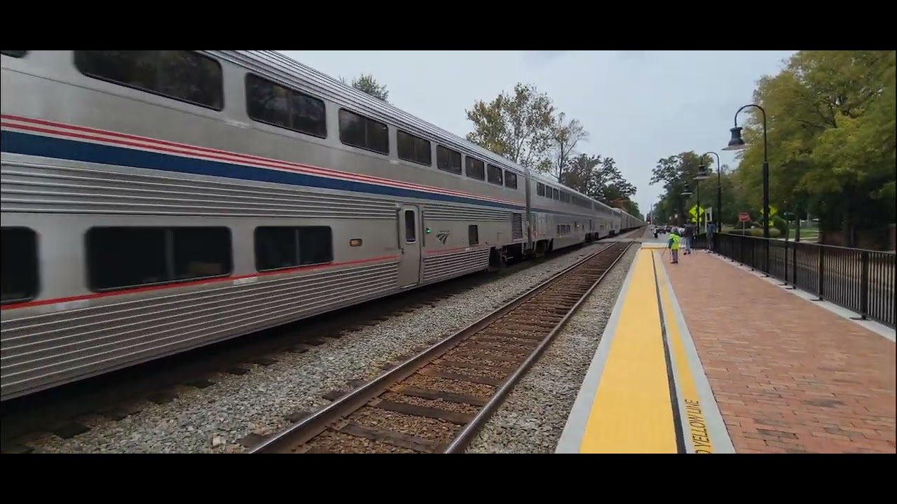 Amtrak 53 through Ashland VA. 11/06/2021 YouTube
