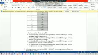 APLIKASI POM-QM. FORECASTING (Latihan 1 — part 2)