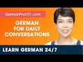 Learn German Live 24/7 🔴 German Speaking Practice - Daily Conversations  ✔