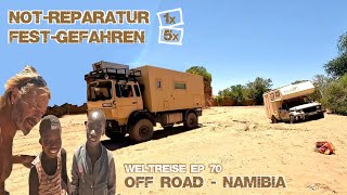 OFFROAD EXTREM: Notreparatur und 5x festgefahren! Namibia - Overlandingafrica | Weltreise EP70