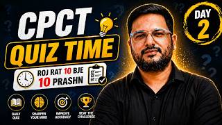 🔥CPCT 10 Imp Question - Day 2 | CPCT Exam 2026 | #cpct #tomarsir #cpct_की_तैयारी_कैसे_करें