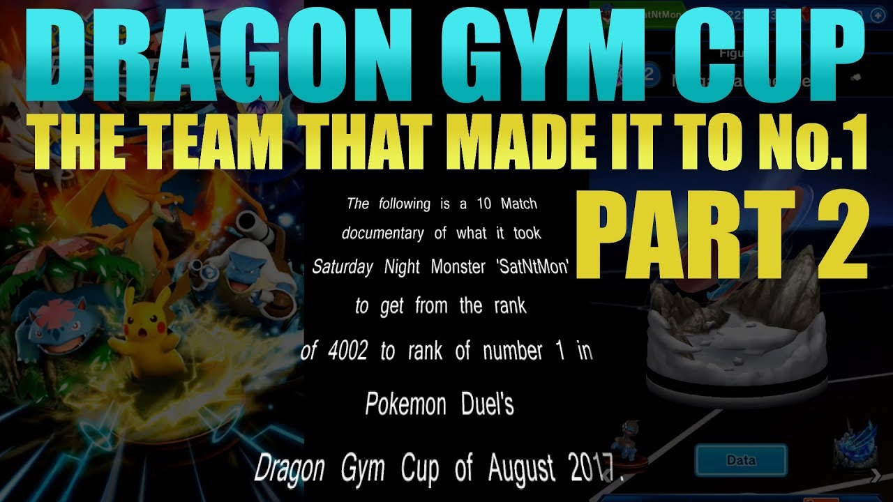 POKEMON DUEL: Part 2 - Dragon Gym Cup gameplay How to Win strategies