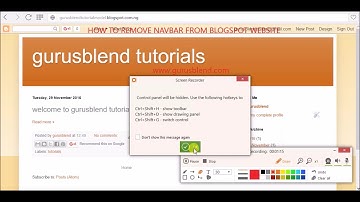 How to Remove Navbar from Blogspot Website
