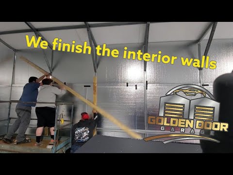 Finishing the interior shop walls! ep.5 - YouTube
