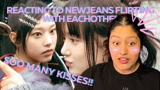 SOO MANY KISSES!!!!( Reacting to NewJeans flirting with each other!!)