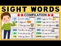 Sight words sentences compilation  practice reading english  learn to read  teaching mama