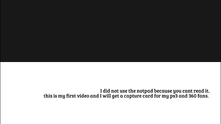 My first video!