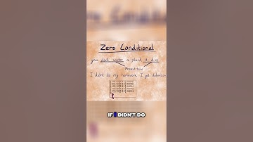 Unlock Zero Conditional Grammar: Easy English Lesson for You! #shorts
