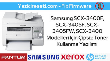 Samsung SCX-3405 Yazıcı Reset Çipsiz Çalıştırma Fix Firmware