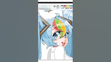 drawing Miku on different art programs! 💙 #vocaloid #hatsunemiku #art  #speedpaint