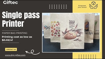 Single pass Printer software upgrade! Batch printing paper bags with different patterns