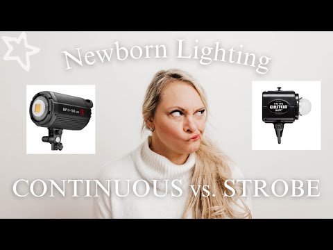 Strobe vs Continuous Lighting for Newborn Photography