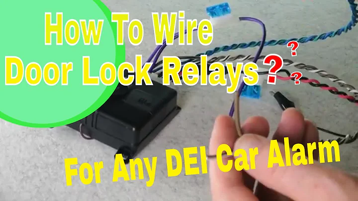 Wiring How To on DEI Viper 451m Type Internal Door Lock Relay Systems