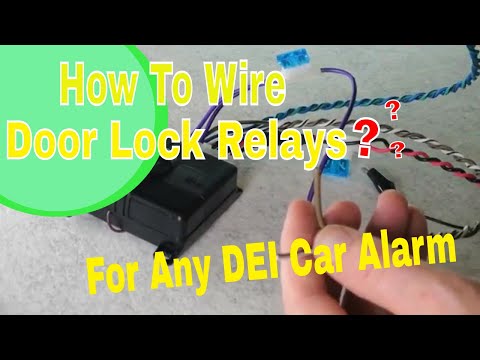 Wiring How To on DEI Viper 451m Type Internal Door Lock Relay Systems
