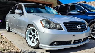 Athlete Statistics Installing Front and Rear lip | INFINITI M45 VK45DE