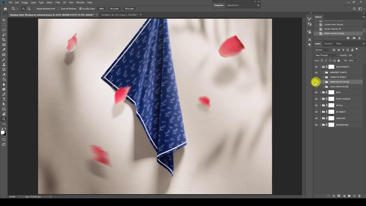 Download Hanging Fabric Mockup Video Tutorial Youtube