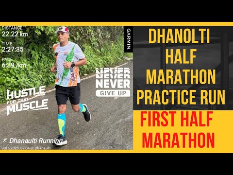 First Half Marathon in Dhanolti with Guru ji. Really Enjoyed a Lot. #halfmarathon #marcospraveen