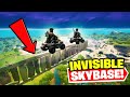 This INVISIBLE SKYBASE is Basically HACKING in Fortnite (banned?)