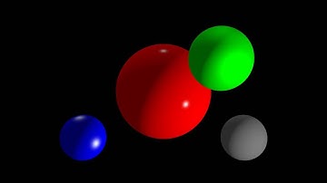 Ray tracing with Lambertian, Blinn-Phong and ambient shadings