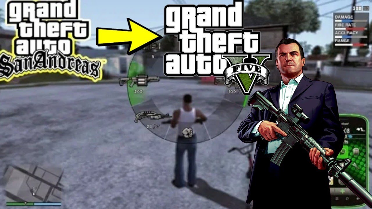 افضل مود يمكنك من تحويل جي تي أي سان اندرياس الى جي تي أي 5 | GTA San ...