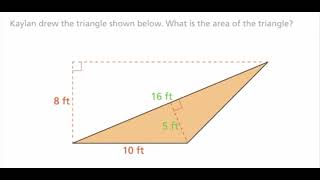 Identifying Corresponding Base and Height to Find Area