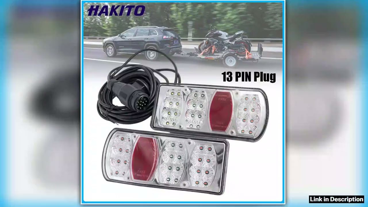 1Set 55m Cable 12V 13 Pin Plug Wiring Harness LED Tail Light Rear Stop Brake Light Signal Lamp