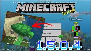 Saiu nova atualização do Minecraft update aquático 1.5.0.4!!😱primeiras impressões