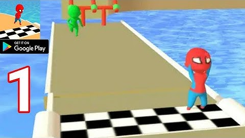 Spider Stickman 3D Race : Superhero Fun Race - Gameplay Walkthrough Part 1