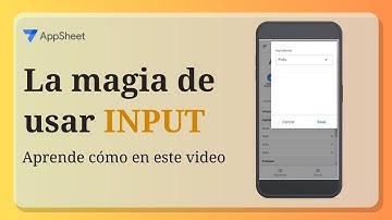 Logra hacer más con menos clics usando INPUTS | #appsheet